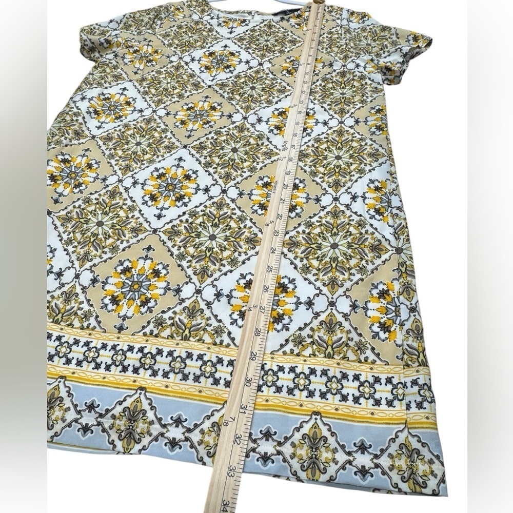 NWT LULU'S | Dandelion Print Short Sleeve Mini Dress - Picture 8 of 9